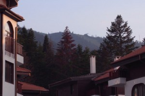 View from Flora Hotel to Yastrebets Gondola